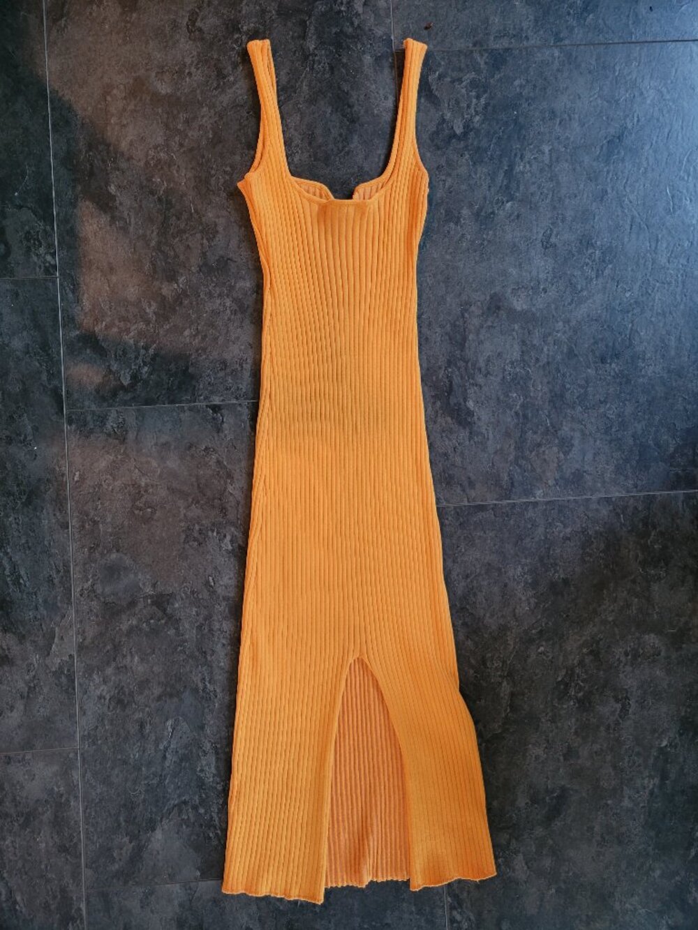 Orange Midi Dress